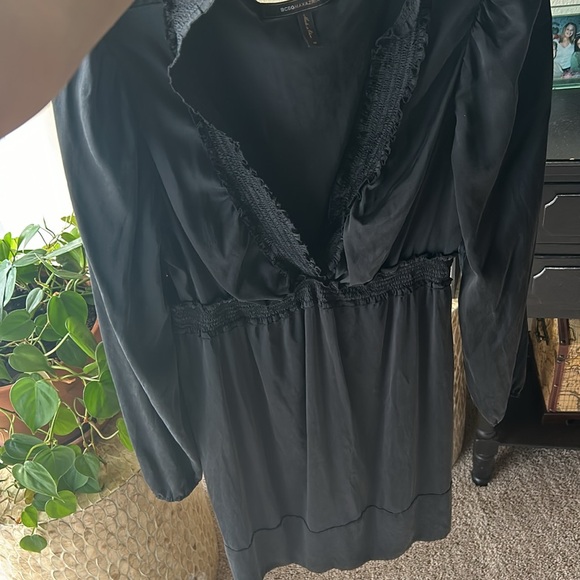 BCBG Maxazria Silk Dress Black Size Medium - Picture 7 of 16